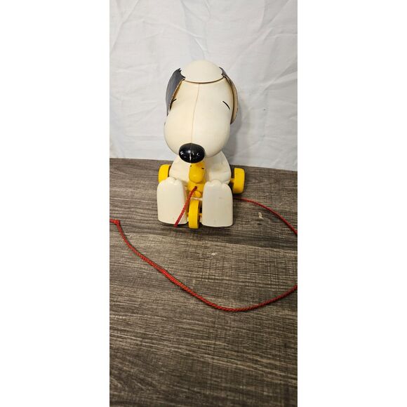 Vintage Snoopy and Woodstock Pull Toy -- ITEM #3361 - Picture 10 of 11